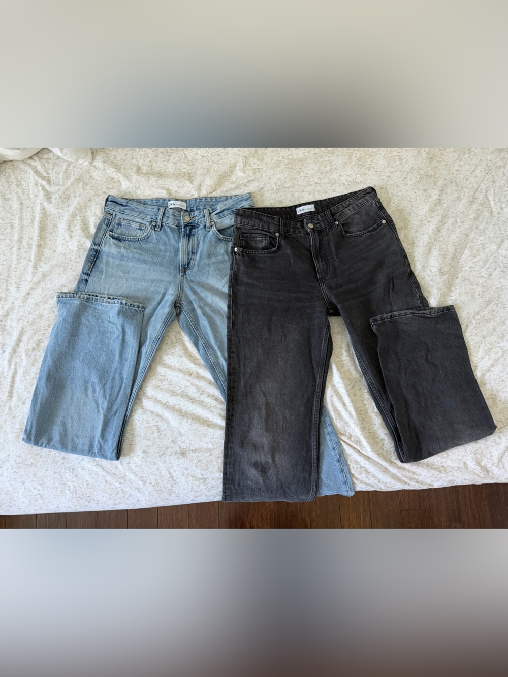 Zara Z1975 Mid-Rise Straight Full-Length Jeans (40/8/M)